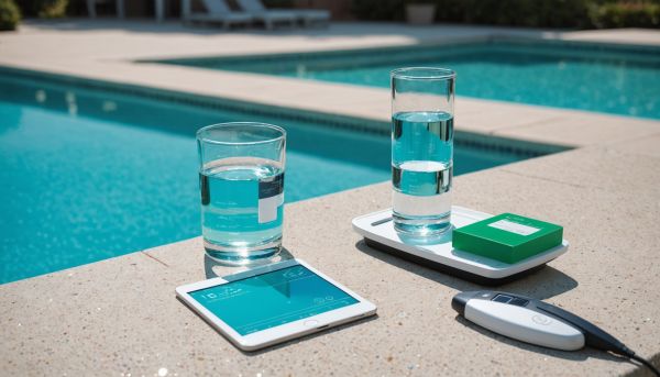 Analyse de l'eau et équilibrage du chlore sans effort