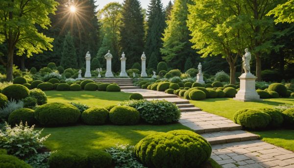 Les plus belles statues pour sublimer les massifs verts